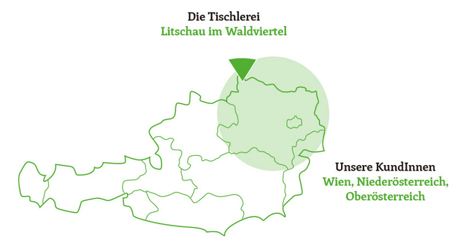 Die Tischlerei Schalko in Litschau für Kunden in Wien und Niederösterreich