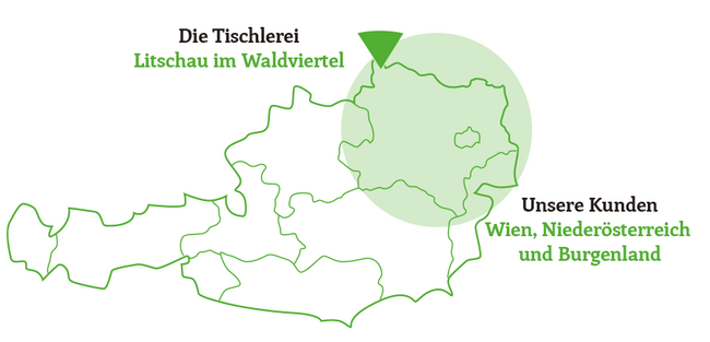 Die Tischlerei Schalko in Litschau für Kunden in Wien und Niederösterreich